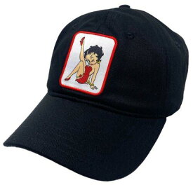 Betty Boop Unisex Officially Licensed Retro Stitch Patch Hat Cap in Black メンズ