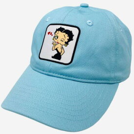 Betty Boop Unisex Officially Licensed Retro Stitch Patch Hat Cap in Baby Blue メンズ