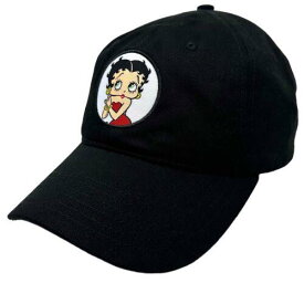 Betty Boop Unisex Officially Licensed Retro Stitch Patch Hat Cap in Black メンズ