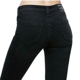 True Religion Women's Halle Super Skinny Fit Stretch Jeans in Black High Street レディース