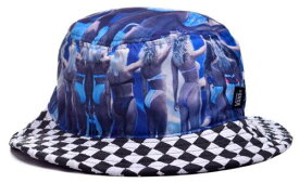VANS バンズ Vans Off The Wall Men's Hank Foto Bikini Girl Print Bucket Hat Cap - Blue メンズ