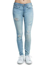 True Religion Women's Curvy Skinny Fit Distressed Rip Stretch Jeans (27 28 30) レディース