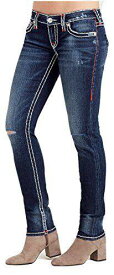 True Religion Women's Super Skinny w/ Flap Pocket Knee Slit Jeans in Autmnhts Ks レディース