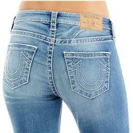 True Religion Women's Big T Curvy Skinny Fit Stretch Jeans in Light Gaze レディース