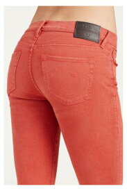 True Religion Women's Halle Super Skinny Fit Cropped Stretch Jeans in Mustang レディース