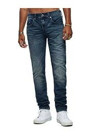 True Religion Men's Rocco Skinny Fit Stretch Jeans in Dark Submerge メンズ