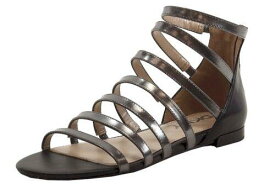 ディーケーエヌワイ Donna Karan DKNY Women's Fay Black Gunmetal Fashion Sandals Shoes レディース