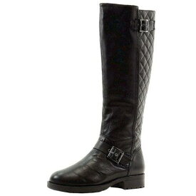 ディーケーエヌワイ Donna Karan DKNY Women's Nadia Black Fashion Knee-High Boots Shoes レディース