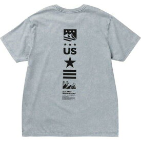 US Ski and Snowboard Back Banner T-Shirt Slate Mineral XXL メンズ