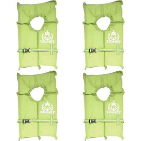 Liquid Force Boaters Safety CGA Life Vest - 4-Pack High Vis. Green One Size ユニセックス
