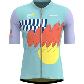 サンティーニ Santini TDF Official Nice Cycling Jersey - Men's Print M メンズ