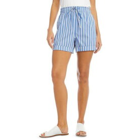 カレンケーン Karen Kane Womens Striped Midi High Waist Casual Shorts レディース