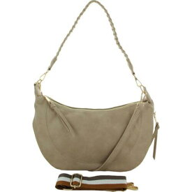 Urban Expressions Womens Carrie Beige Shoulder Handbag Purse Medium レディース