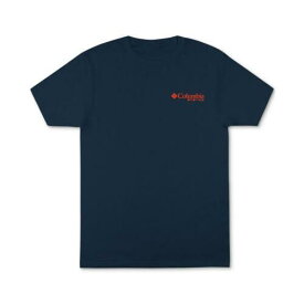 コロンビア Columbia Sportswear Mens Navy Cotton Logo Tee Graphic T-Shirt S メンズ
