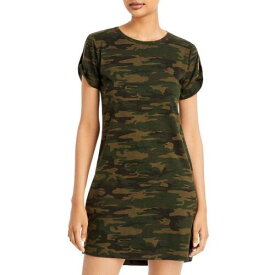 サンクチュアリ Sanctuary Womens So Twisted Green Animal Print Casual T-Shirt Dress XS レディース