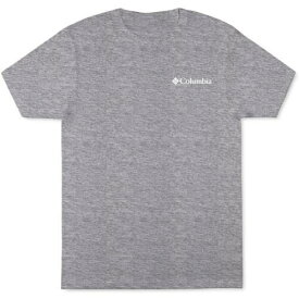 コロンビア Columbia Sportswear Mens Gray Logo Graphic Crewneck T-Shirt S メンズ