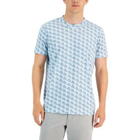 Alfani Mens Printed Crewneck Short-Sleeve T-Shirt メンズ