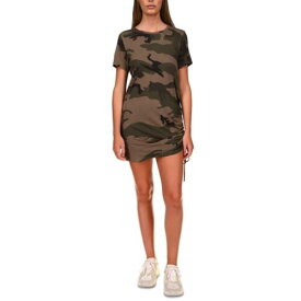 サンクチュアリ Sanctuary Womens Drawstring Camouflage Mini T-Shirt Dress レディース