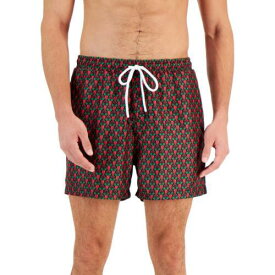 INC Mens Geometric Mesh Beachwear Swim Trunks メンズ