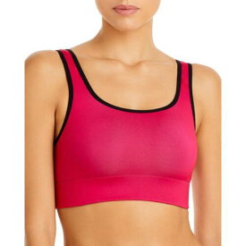 Cor Womens Pink Scoop Necked Yoga Activewear Athletic Bra XS レディース