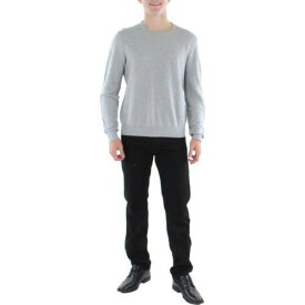 The Men's Store Mens Gray Sweatshirt Texture Pullover Thermal Shirt L メンズ