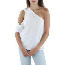 エルエヌエー LNA Clothing Womens White Heathered Casual Shirt Pullover Top Blouse M レディース