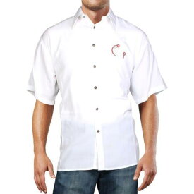 マックス Western Max Mens White Embroidered Casual Button-Down Shirt M メンズ