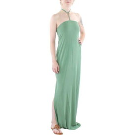 Bar III Womens Green Backless Long Summer Halter Dress Plus 2X レディース