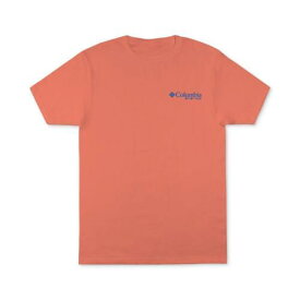 コロンビア Columbia Sportswear Mens Gillie Orange Cotton Tee Graphic T-Shirt S メンズ
