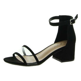 Sugar Womens Noelle Black Heel Sandals Shoes 6 Medium (B M) レディース