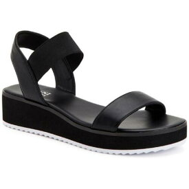 Alfani Womens Lobbie Black Wedge Sandals Shoes 8.5 Medium (B M) レディース