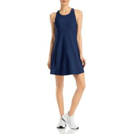 Aqua Womens Navy Fitness Workout Activewear Athletic Dress XS レディース