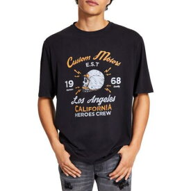 Heroes Motors Mens Black Cotton Graphic Crewneck T-Shirt M メンズ