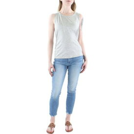 Coin 1804 Womens Gray Ruched Sides Crewneck Tank Top Shirt Plus 2X レディース