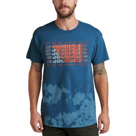 ジャンクフード Junk Food Mens Journey Don't Stop Blue Cotton Graphic Crew T-Shirt XXL メンズ