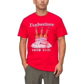ジャンクフード Junk Food Mens Budweiser Cotton Crewneck Tee Graphic T-Shirt メンズ