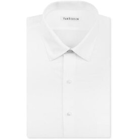 Van Heusen Mens Regular Fit Herringbone Spread Collar Dress Shirt メンズ