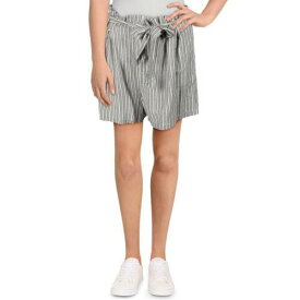 Bishop + Young Womens Ivory Striped Casual Tie Waist Casual Shorts M レディース