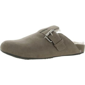 エスプリ Esprit Womens Donna Taupe Faux Suede Clogs Shoes 6.5 Medium (B M) レディース