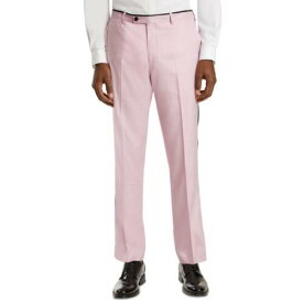 Paisley & Gray Mens Pink Tuxedo Slim Fit Suit Pants Trousers 30/32 メンズ