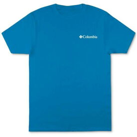コロンビア Columbia Mens Blue Graphic Knit T-Shirt S メンズ