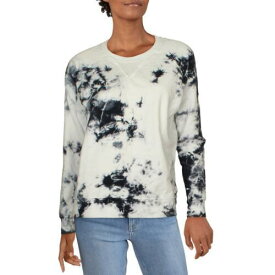 Rivet & Thread Womens Blue Pullover Tie-Dye Sweatshirt Crew XS レディース