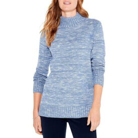 ニックゾーン Nic + Zoe Womens Sun Turn Knit Mock Neck Shirt Pullover Sweater Top レディース