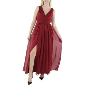 ドレッシーコレクション Dessy Collection by Vivian Diamond Womens Red Evening Dress Gown 6 レディース