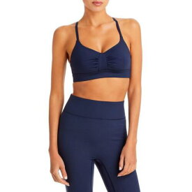 All Access Womens Navy Low Impact Fitness Yoga Sports Bra Athletic S レディース