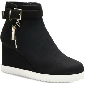 Thalia Sodi Womens Zina Black Wedge Boots Sneakers 5 Medium (B M) レディース