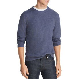 The Men's Store Mens Blue Cotton Terry Cloth Crew Sweatshirt Top XL メンズ