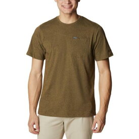 コロンビア Columbia Mens Green Pocket Knit T-Shirt XXL メンズ