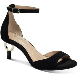 Alfani Womens Ringley Black Suede Ankle Strap Shoes 8 Medium (B M) レディース