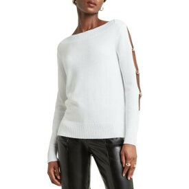 H Halston Womens Cut Out Knit Chain Pullover Sweater Shirt レディース